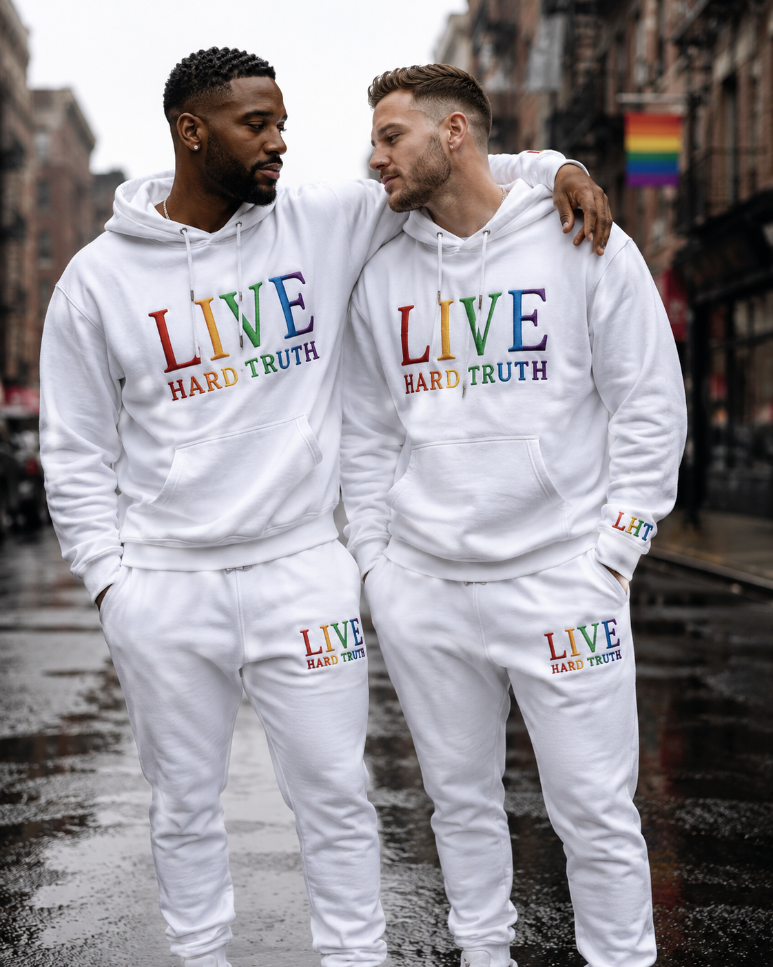 LIVE HARD TRUTH Set — white