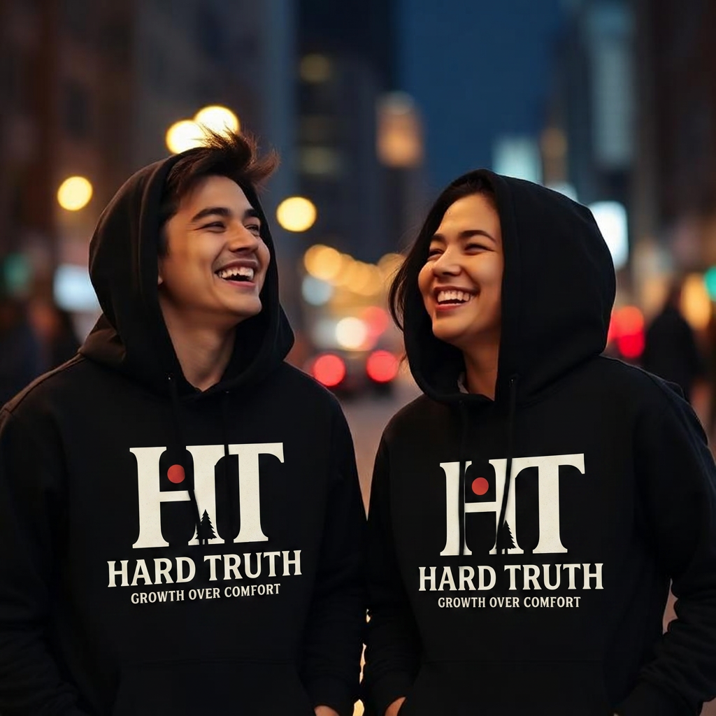 Friends wearing the collection
